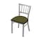 Holland Bar Stool Co 610 Contessa 18" Chair with Anodized Nickel Finish and Graph Parrot Seat 61018AN015 - alternate 1